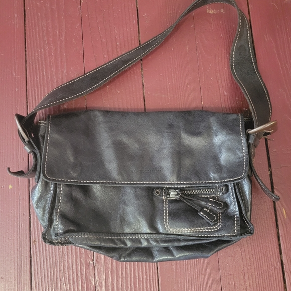 Francesco Biasia Black Leather bag